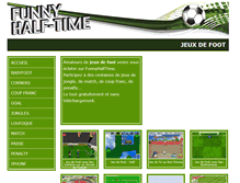 Tablet Screenshot of funnyhalftime.com